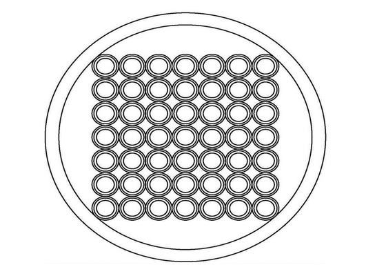 Pacco di fibra ottica di sezione trasversale del diametro di centro 0.22NA 27.5um